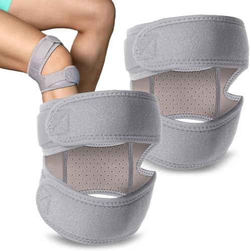 nnOuOnn 2Pcs Knee Support Sleeves for Men Women, Breathable Compression for Running, Gym & Sports