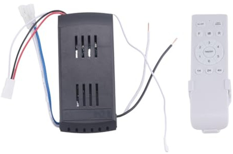 Nxyupv Kit de Control Remoto Universal para Ventilador de Techo, 40 W, Función de Sincronización de 6 Velocidades, Control Remoto de Repuesto para Ventiladores y Luces de Techo de CC