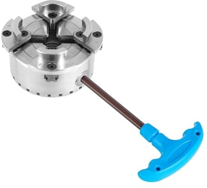 Drehfutter M33 Gewinde | Zentrisches 3-Klauen Spannfutter 45-81mm für Drehmaschine | 40Cr Stahl Präzisionsfutter mit Schraubenschlüsseln, 2.4kg