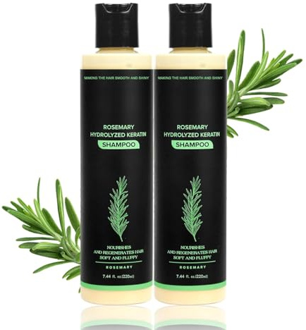 Bio-Rosmarin-Shampoo FüR Haarwachstum, NatüRliches Shampoo FüR Dickeres Und KräFtigeres Haar, FüR Frauen Und MäNner,2pcs