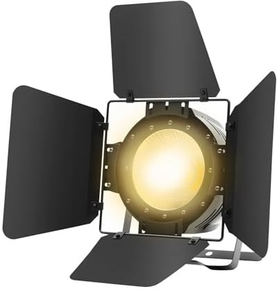 LED Bühnenlicht, 200 W COB Par Licht, 6CH 2 In 1 Theaterstrahler Bühnen Par Effekte Spot Licht, COB Bühnenlicht Strahler, Professionelle Stroboskoplicht, für DJ, Studio, Konzert, Hochzeit, Theater