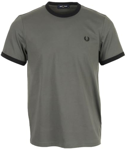 Fred Perry Ringer T-Shirt, Herren T-Shirt - XL