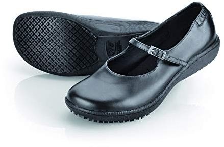 Shoes for Crews Mary Jane II – Comfortable Work Shoe, Leather Upper, Cushioned Insole, Slip-Resistant Outsole, Classic Office Style, OB E SRC – for Women Black