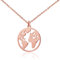GD GOOD.designs Weltkugel Halskette Roségold für Damen - Wasserfest - Verstellbare Weltkette aus Edelstahl I Kette mit Weltkarte Anhänger