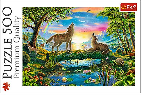 Trefl TR37349 Wolfsnatur Teile, Premium Quality, für Erwachsene und Kinder ab 10 Jahren Puzzle, Farbig, 500 Pièces