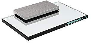 Wetter-Schutzdach 76mm Edelstahl/Glas für Türsprechanlagen & Klingeltaster Modell RC-1