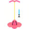 Super-Life Pull sauteur avec poignée et pompe à ballon, jouet à rebond élevé, bâton sauteur sûr et amusant pour enfants, garçons, filles et adultes (rose)