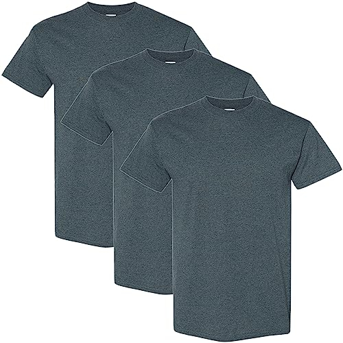 Gildan Unisex T-shirt aus Schwerer Baumwolle, Stil G5000 T-Shirt, Grau, M