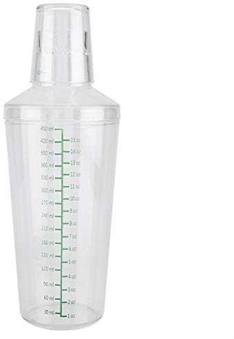 Tyenaza Shaker per Bevande, Shaker per Cocktail, Shaker per Cocktail da 550 ML Shaker per Martini Muddler per Cocktail Mixer per Bevande per Cocktail con Strumento Bar Bilancia