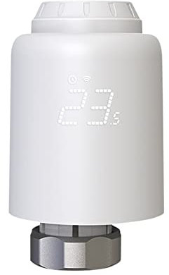 Smartes Heizkörperthermostat WiFi Add-On Smart Heizkörperventil für digitale Mehrraumsteuerung Sparen Sie Heizkosten Funktioniert für Tuya für ZigBee, kompatibel mit Alexa Google Home