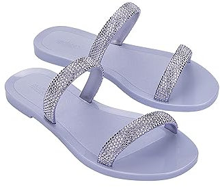 melissa Glitz II AD, Sandalias Planas Mujer, Lila, 40 EU
