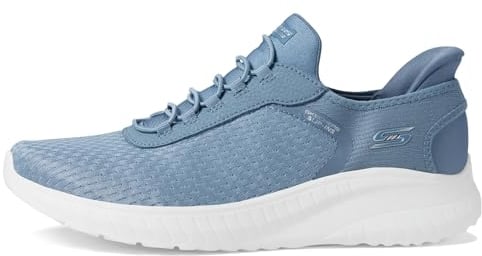 Skechers Bobs Squad Chaos, Zapatillas para Mujer, Slate Mesh, 36 EU