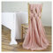 SHTGOI Lot de 5 nœuds de chaise en tulle - 55 x 200 cm - Organza - En mousseline de soie - Pour mariage, anniversaire, fête, décoration de la maison - Vieux rose