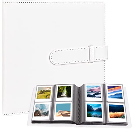 288 Taschen Fotoalbum für Fujifilm Instax Square SQ1/SQ6/SQ10/SQ20 Kamera, Kodak Mini 3 Square, Mini 3 Retro, Mini Shot 3 Square, Mini Shot 3 Square Retro Drucker, Kodak 3x3 Fotos (White)