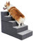 Verla Dog Steps - 5-Step Folding Ladder for Dogs & Cats, 30D High Density Foam Dog Stairs, Soft & Non-Slip Surface, Easily Up and Down