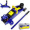 Car Lift Jack Low Profile Floor Jack Hydraulic Trolley Service, 2 Tonne / 4000lbs Load Capacity, Lift Range 5.3 to 12.6, with Swivel Casters, Carry Case (Blue)