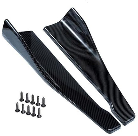 2PCS Auto ABS Minigonne Laterali, per Alfa Romeo Giulietta 145 146 147 155 156 159 164 166 SZ 4C 8C (48cm) Alettoni Laterali Estensioni Anti collisione Splitter Car protettore Accessori
