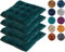Generisch 4er Set Stuhlkissen, Sitzkissen Stuhl Dunkelgrün, Stuhlkissen 40x40 Kristall-Samt Sitzkissen Bank Sitzunterlage Innen, Sitzauflagen Chair Cushion für Terrassen (Dunkelgrün)