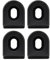 Fahrrad Kurbelarm Abdeckung, 2 paar Kurbelarm Hüllen Kurbelarmschutz Fahrrad Kurbelschutz, Unisex Crank Armor Kurbelschutz, Kurbelgarnitur, für MTB Mountainbike, Rennrad, Schwarz