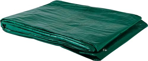 Schmith - Lona de 3 x 5 m (90 g, Lona de protección, Lona Tejida, Multifuncional, Lona Reforzada con Ojales de Aluminio, Muebles de jardín, Materiales, construcción, protección