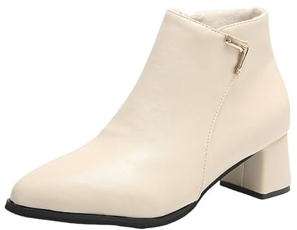 Generisch damenmode saleStiefeletten Damen Retro Flach Damen Chelsea Casual Quatische Stiefel Damen Schwarz Damen Niedriger Absatz Cowgirl Stief sonderangebote & restposten