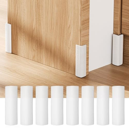 INCREWAY Lot de 8 blocs de coin de plinthe autocollants en silicone pour pieds de meubles et bases murales