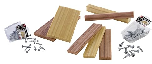 Little Tikes Creative Construction Wood, Nails, & Screws Bundle - Enthält 9 Artikel zum Nachfüllen, Rollenspiel-Bauset, Geeignet für Jungen und Mädchen ab 3 Jahren