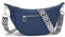 Vezluax bauchtasche damen umhängetasche damen stylisch PU leder crossbody bag damen mit mehreren Innenfächern Blau