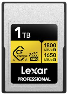 LEXAR Carte CFexpress PRO Type A Gold 4.0 Series 1TB R1800/W1650MB/s - VPG400