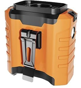 Portable Waist Fan, 2025 10000mAh Waist Fan Clip on Wearable Belt, 5 Speeds Adjustable Shirt Fans with up to 25H of Working Time, Hands-Free Hanging Neck Belt Fans for Camping, Outdoor, Jobsite-Orange