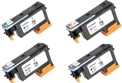 Compatible with Z Series Printer Head Z5200 Z2100 Z3200 Z5400 Z3100 B9180 Plotter C9404A C9405A C9406A C9407A Replacement Printhead(1 SET 4PCS)