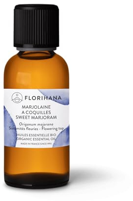 FLORIHANA – Huile Essentielle Marjolaine à Coquilles BIO – 100% Pure & Naturelle – 30 g (≈ 33,9 ml)