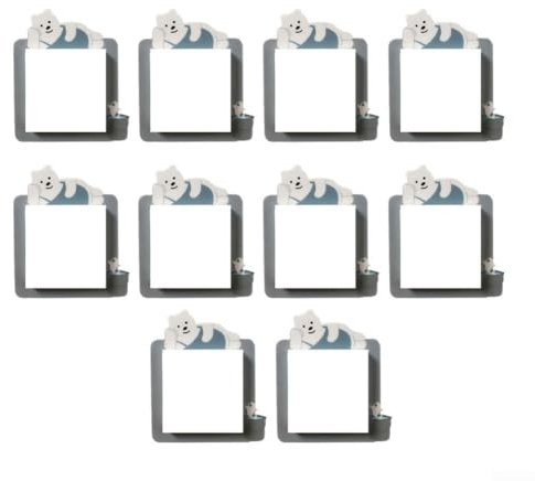 Gettimore Lichtschalter-Aufkleber für Wand, 12 x 12 cm, PVC, leuchtet im Dunkeln, modernes schlichtes Design, 10 Stück