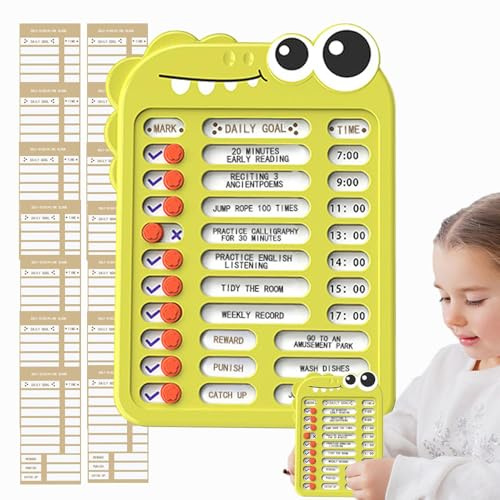 Chore Checklist Whiteboard – Schiebe-Routinediagramm | Entwickeln Sie gute Gewohnheiten mit Checkliste, Schieberegler, Selbstdisziplin, Check-in-Board Arbeitsplatz