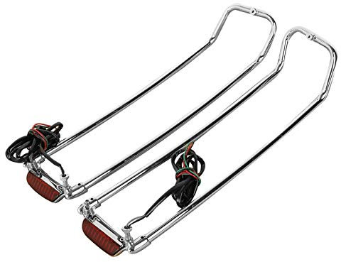 Seitenkoffer Top-Reling LED kompatibel mit Harley Davidson Touring 93-13 Chrom