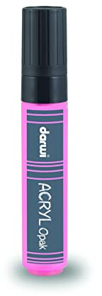 DARWI - DA0220015475C - Un Marqueur Pointe Extra grosse 15 MM - Peinture Acrylique Opaque - Rose - 25 ML - Multi-surfaces - Loisirs Créatifs - Activité Manuelle - Bricolage - DARWI ACRYL OPAK