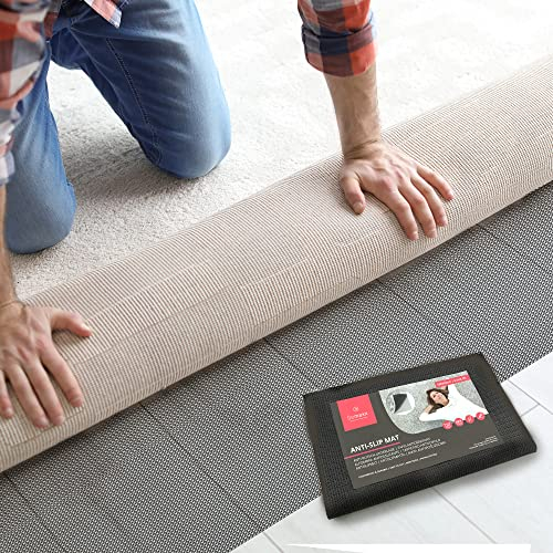 Anti-Rutsch Unterlegmatte für Teppich & Schutzmatten - Antirutsch-Matte rutschfest Halt + Sicherheit Unterlage Unterleger Fitnessmatte Teppichunterlage Teppich-Stopper Teppichunterleger Rutschschutz