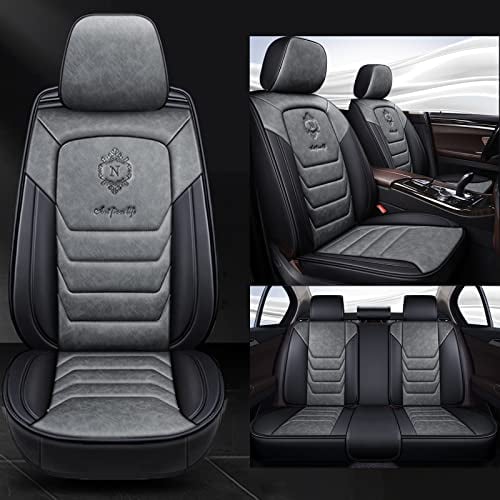 NOBQUA Sitzbezüge Auto Autositzbezüge Universal Set für Mercedes-Benz Viano W639 Viano Marco Polo Br.639 X-Inclusive W639 Auto Zubehör, Grau Standard