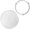 SPARES2GO Plateau tournant en verre pour micro-ondes 284 mm + support à 3 roues compatible avec Samsung MS23K3513AK MS23F301TAK 23 litres