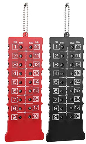 VGEBY Golf-Scoring-Gerät, 2 Stück 18-Loch-Golf-Score Golf-Scoring-Gerät Golfschläger-Taschen-Zubehör Golf