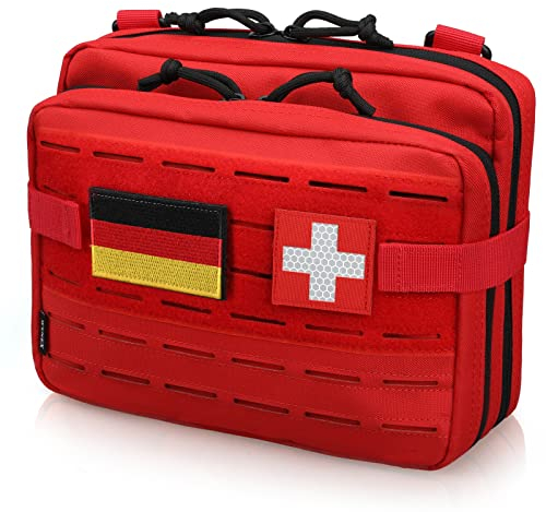 WYNEX Tactical Molle Admin-Tasche im lasergeschnittenen Design, Utility-Taschen Molle Attachment Military Medical EMT Organizer