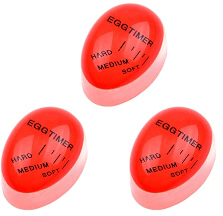 Egg Timers Egg Timers Colour Soft Medium Hard Boiled Eggs Egg Boiler Timer, Heat Sensitive Timer for Cooking Soft, Medium and Hard Boiled Eggs