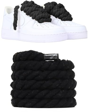 Slaace Lacets Corde Chunky 10mm - Lacet Large Air Force, Rope Laces