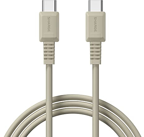 Shargeek USB C Kabel USB C auf USB C, Typ C Kabel Schnellladekabel für MacBook, iPad Air 4, Samsung Galaxy, Pixel, Switch, STORM2, und mehr (100W 1,2M)