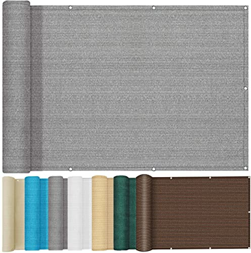 Voile d'ombrage Rectangulaire 3.2x3.6m Couvert Auvent Terrasse Protection UV Opaque pour pergola, extérieur poulailler Serre, Gris