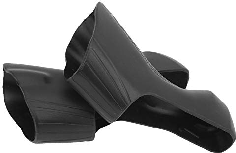 Dioche Capots Silicone 1 Paire de Manchons de Poignée de Levier de Frein de Vélo Housse de Protection pour Vélo de Route ST-R7000/8000(Noir)