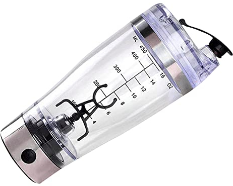 Povanjer Electric Protein Shaker Bottle, USB Rechargeable Protein Shaker Mixing Bottle, Battery Powered Automatic Shaker Bottle Stirring Mixer