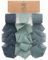 Vitalizart Schleifenband Staubiges Blau 3,8 cm x 19,2 m Geschenkband Breit Hochzeit Chiffonband Stoffband, Bänder-Set für Hochzeitseinladungen, Brautsträuße, Geschenke, Verpackungen, DIY-Kunsthandwerk