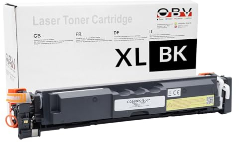 OBV kompatibler Toner als Ersatz für Canon 069H 069 für Canon i-SENSYS LBP-673Cdw MF752Cdw MF754Cdw mit Chip ohne Füllstandsanzeige - schwarz