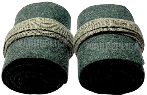 warreplica Britische Lange Putties aus dem 1. Weltkrieg – Gamaschen/Wollgamaschen/Beinwickel – Reproduktion (19 Grau (144 Zoll))